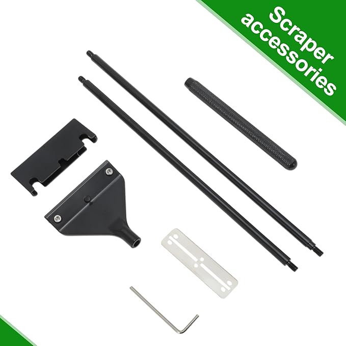 Seaweed Scraper for Glass Aquariums, Fish Tank Cleaner with 10 Blades, Durable and Efficient Aquarium Cleaning Tool, Rust-Resistant, Black, 1 Set