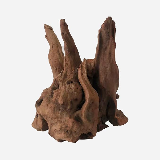 Natural Driftwood for Aquarium Decor, L7.87×W7.48×H8.66 Inches Large Drift Wood Decorations for Reptile Hide, Fish Tank, Optional Shapes