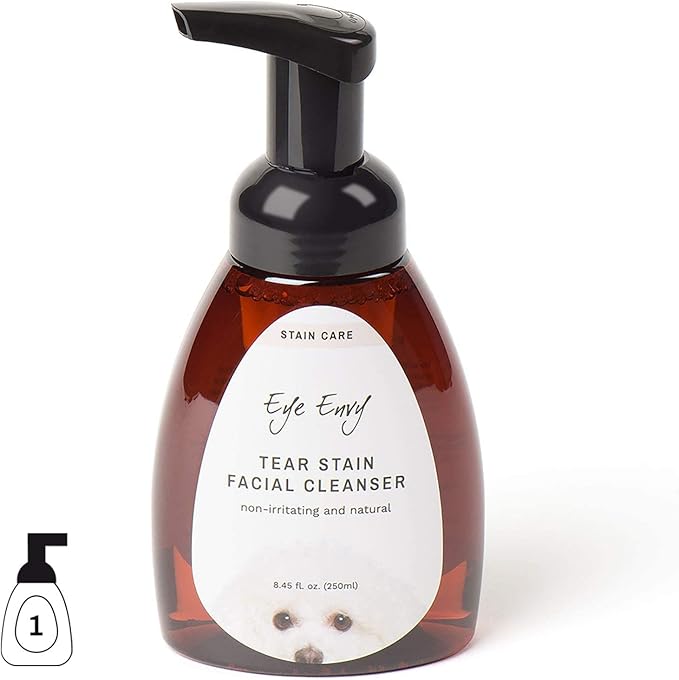 Eye Envy 3 Step Tear Stain Remover Kit for Dogs | Clean, Stain-Free Eyes in 7 Days | Contains: Cleanser 8.45 fl.oz, Wipes 60 Count and Powder 0.5oz | Non-irritating and Natural