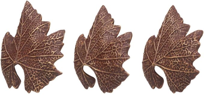 Plecoceramics Aquarium Ceramic Decorations Cave Betta Stone Decor - Aquarium Fish Tank Hideway Decor for breeding Cichlids Plecos Betta Toys Hideout (Leaves)