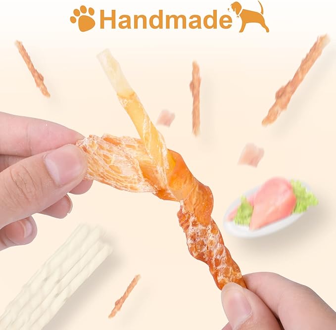 Chicken Wrapped Rawhides Dogs Treats Puppy Training Snacks Sticks Dog Chews 2lb
