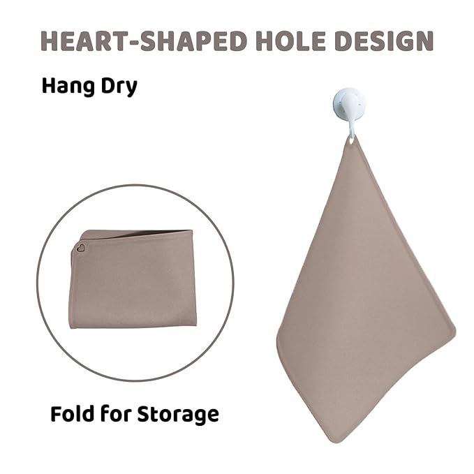 KVK Silicone Placemat for Toddles Kids Non-Slip Reusable Portable Baby Placemats for Restaurant Stain-Proof Children Food Mats Eating Table Mat 2 Pack (Charcoal)