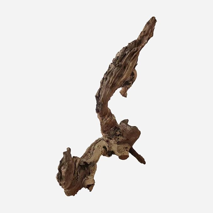 Natural Driftwood for Aquarium Decor, L20.08×W6.69×H18.11 Inches Large Drift Wood Decorations for Reptile Hide, Fish Tank, Optional Shapes