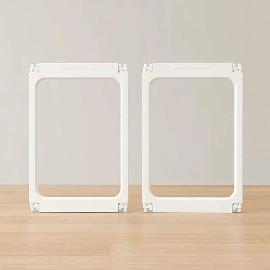 2PCS 360° Clear Acrylic Dog Playpen for Small Dogs Indoor, Acrylic Plastic Puppy Playpen Easy to Clean, 23.6" H Portable Dog Cage (Supplemental Dog Fence Panels)