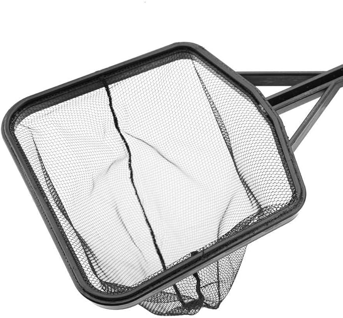FTVOGUE Fishing Net Lightweight Nylon Net and Anti-Slip Handle for Aquarium Fish (M)