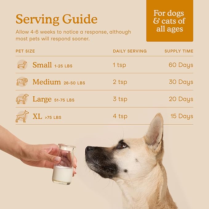 Fera Pet Organics Immune Goat Milk, Cat & Dog – Vet Created - Pet Allergy & Immunity Aid – Probiotic - Colostrum & Turkey Tail Mushroom-60 Servings