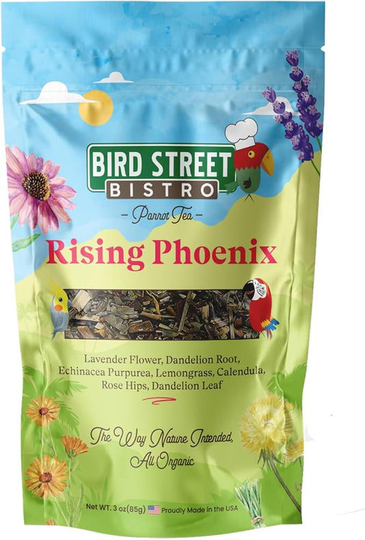 Parrot Tea 3oz - Parakeet & Cockatiel Food Vitamin Substitute - Bird Health Supplies - Bird Food Topper