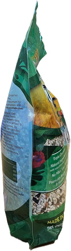 Parrot Bird Food (No Sunflower Seeds), 4 lbs Bag - Seed Mix for a Variety of Parrots