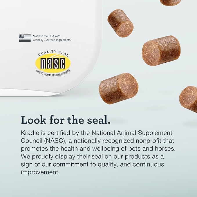 Kradle Skin Recovery Chews for Dogs - Biotin Collagen Zinc + Anti-Itch Spray - Soothes Environmental Skin Irritation - 75 Chews + 4oz Spray