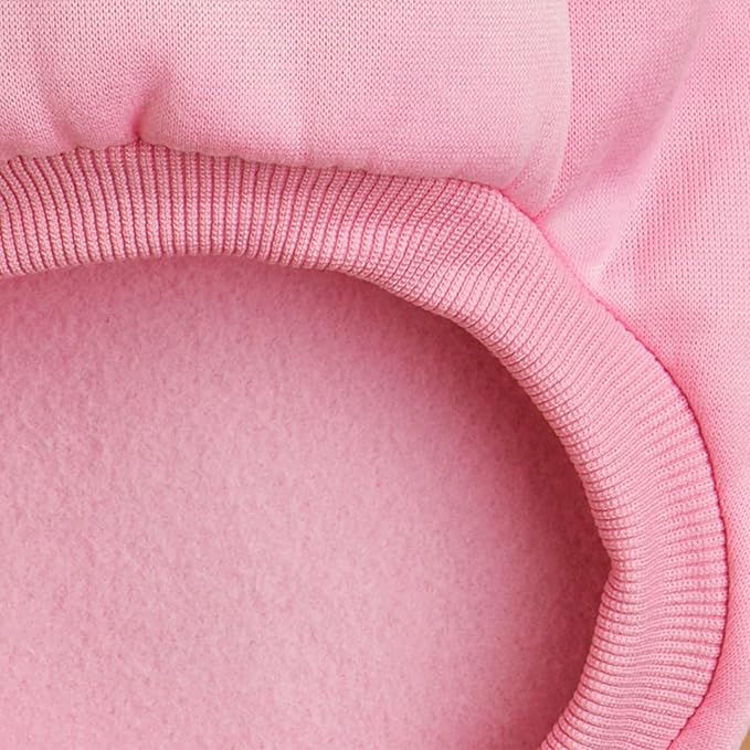 Puppy Sweater for Small Dogs Clothes Warm Winter Cat Clothe Pet Sweatshirt Knitwear Doggie Kitten Clothing, Pink, Large