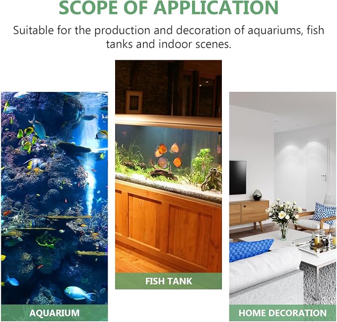 Artificial Aquarium Bamboo Plant: 19.6X4.3X2.5in Fish Tank Aquatic Landscape for Home Decoration