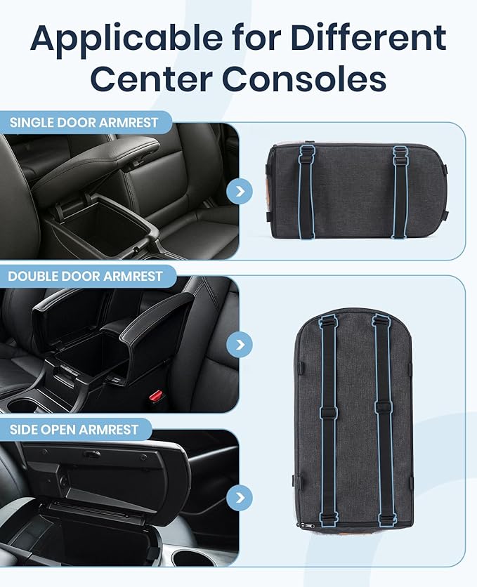 BurgeonNest Armrest Medium Sized Dog Car Seat - Portable Pet Booster Center Console Carseat Up to 15lbs, Safe Comfort Car Travel with Metal Frame, Pee Pad, Washable Fluffy Cushion and Interior, Grey
