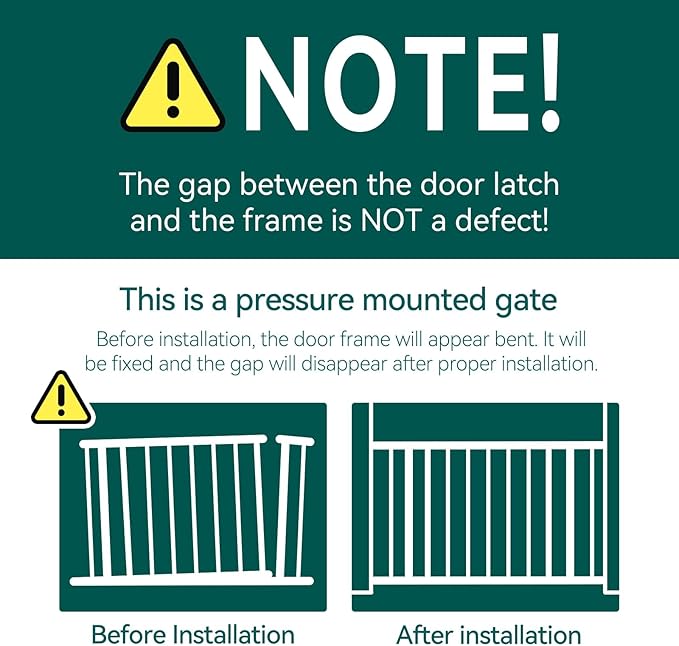 Babelio Auto Close Baby Gate with Cat Door,29-43" Metal Gate for Doorway,Stairs, House,Easy Walk Thru with Pet Door,Includes 4 Wall Cups and 3 Extension Pieces,White