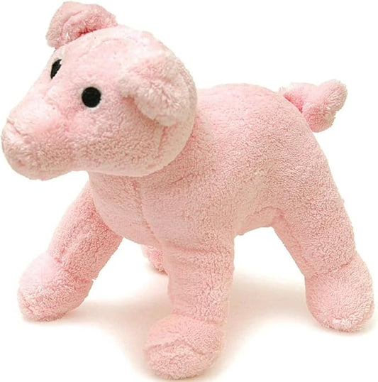 Jeffers Pet Plush Dog Toy with Squeaker, Pink Pig 8" - Soft Crinkle Fabric, Safe & Durable, Healthy Fun for Small & Medium Dogs, Interactive Play, Fetch, Tug - Best Gift for Active Games