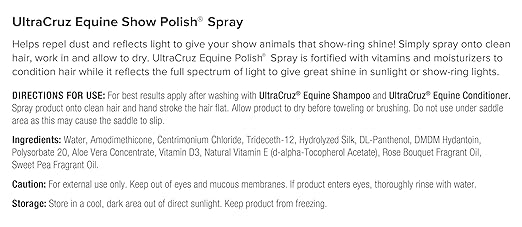 UltraCruz Equine Show Polish® Spray, 1 Gallon