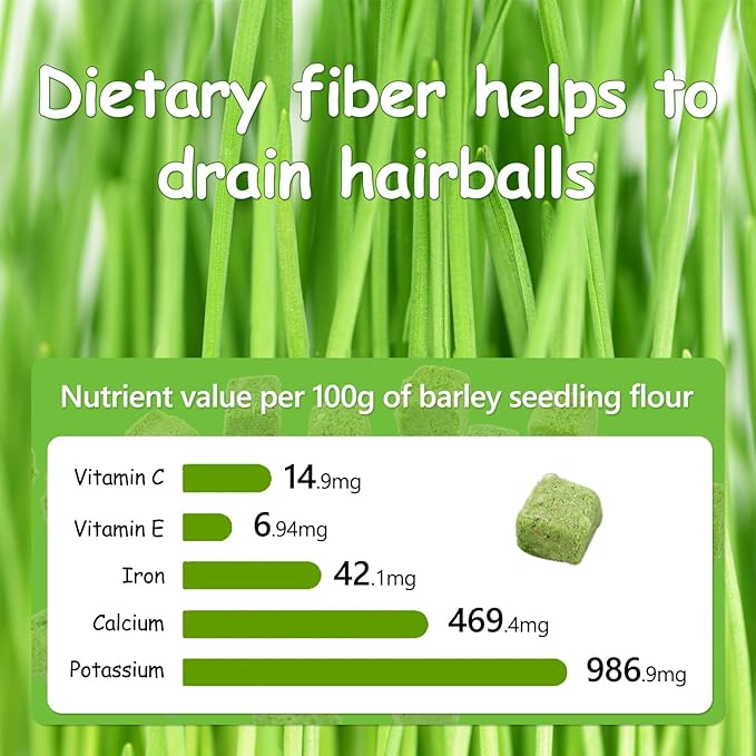 HavenJanny 120g Cat Grass Treats for Indoor Cats, Freezed Dried Cat Grass Teething Stick Snacks for Cats, Edible Feline Chew Toys for Hairball Control and Oral Health