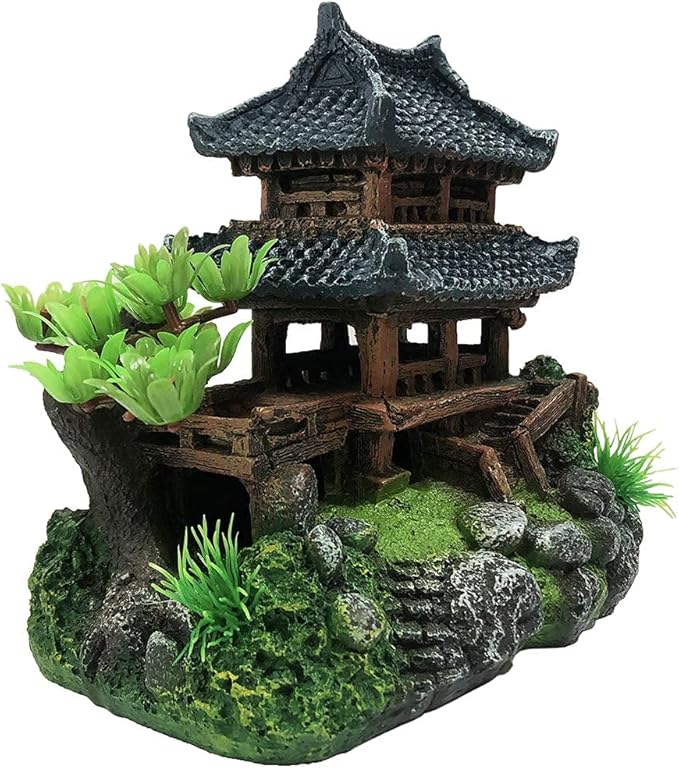 SLOCME Aquarium Classical Resin Castle Decorations - Fish Tank Realistic Details, Traditional Castle Aquarium Accessories