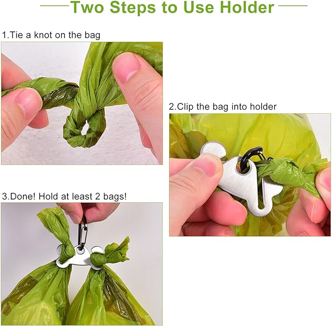 Dog Waste Bag Dispenser Pet Poop Bags Holder for Doggie Waste Bags Dispensers Soft Fabric Zipper Small Doggy Puppy Pouch for Leash Accessory Attachment with Carrier,2PCS Black
