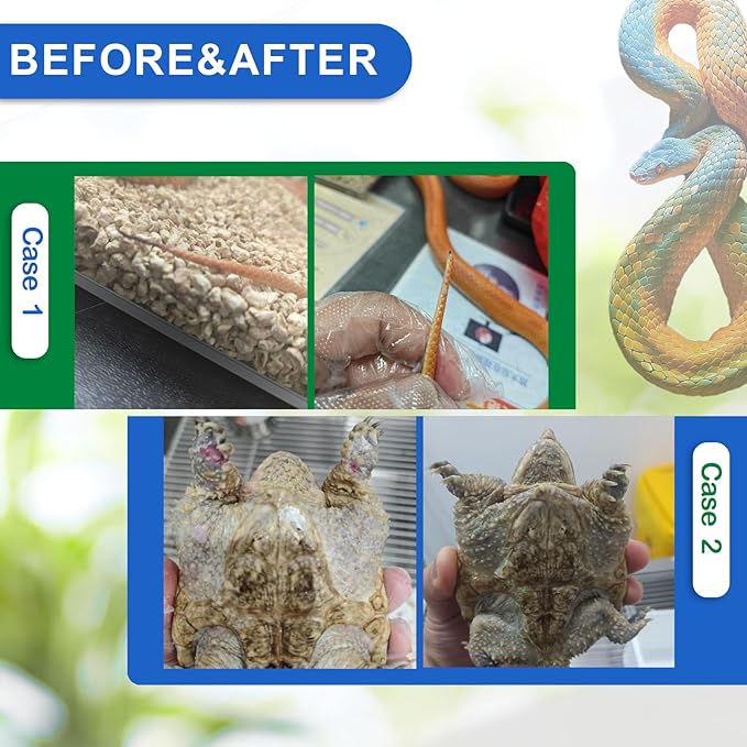 Reptile Skin Repair Spray – Natural Wound Care for Tail Rot, Shell Rot, Sores, Shedding, Burns – Fast Healing for Geckos, Lizards, Turtles,Snake & More