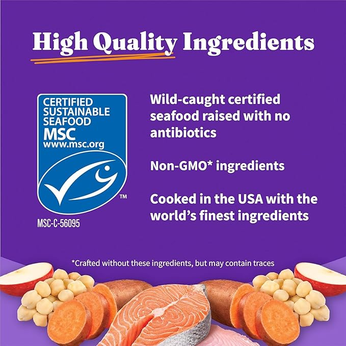 Halo Holistic Small Breed Dog Food, Wild Caught Salmon & Whitefish Recipe, Grain Free Dry Dog Food, For Healthy Weight Support, 10 lb Bag