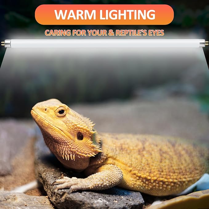 T8 UVB Reptile Light 15W 10.0,UVA UVB Light Bulb for Reptiles,Reptile UVB Lamp Tube for Bearded Dragon