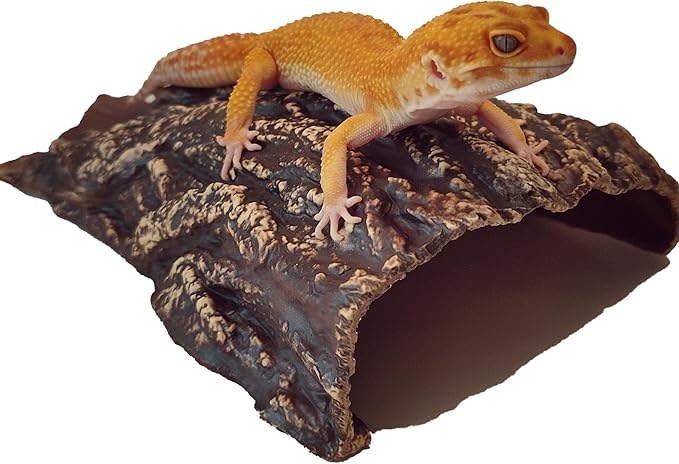 Plecoceramics Aquarium Cave - Ceramic Betta Fish Tank Decor - Natural Aquarium Decor - Large Reptile Hide - Fish cave Hideout - Snake Hide - Cave for Cichlids and plecos (Cave)