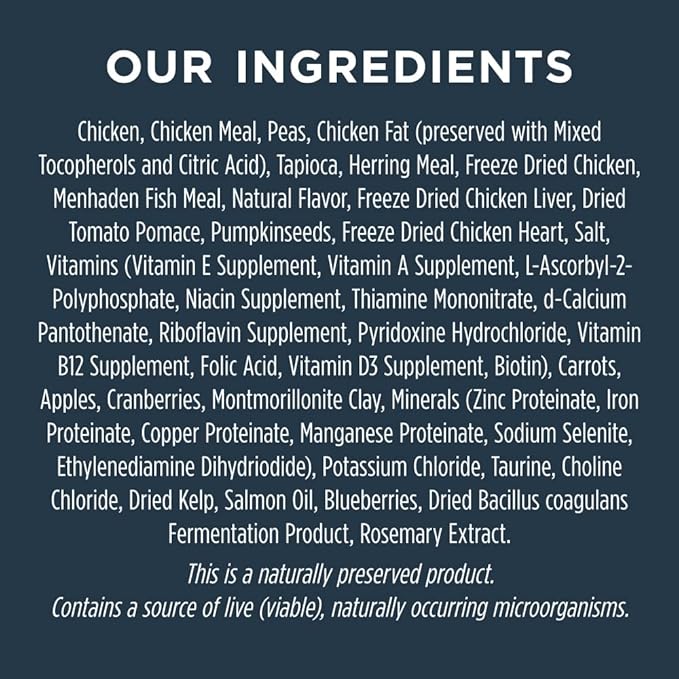 Instinct Raw Boost, Natural Dry Dog Food with Freeze Dried Pieces, High Protein, Grain Free Recipe - Real Chicken, 21 lb. Bag