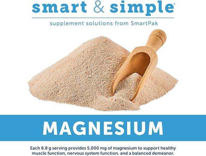 SmartEquine Smart & Simple Magnesium Horse Supplement | Supports Metabolism and Muscle Function | 515 Servings | 10 lb