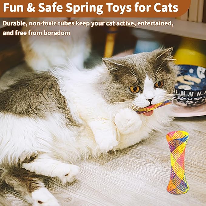 iCAGY 24-Piece Cat Toys Kit: Crinkle Balls, Bell Mice, Spring Toys - Assorted Colors for Indoor Cats Kittens