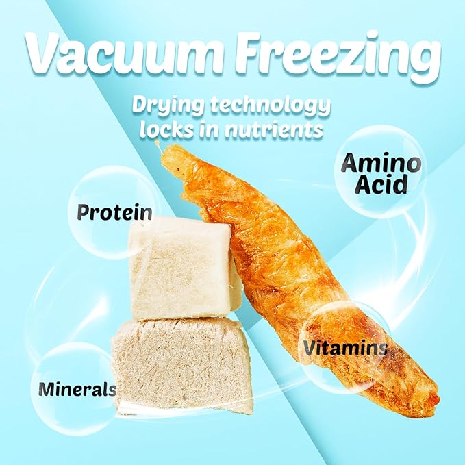Turtle Food - Natural Freeze-Dried Chicken, Duck and Antarctic Krill โ 3 in 1 Premium Treats for Reptiles, Cats & Dogs โ Human-Grade Real Meat