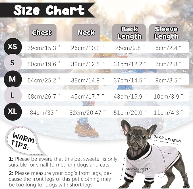 FUAMEY Dog Pullover Sweatshirt,Dog Winter Sweaters Warm Clothes Vest Thick Puppy Soft Pet Fleece Sweater Cute Doggie Boy Girl Outfit for Small Medium Dogs Wine-red XL, X-Large(chest:33in)