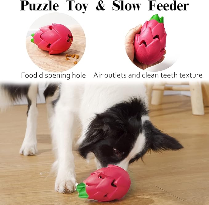 MewaJump Dog Chew Toy3 Pack Toys for Aggressive Chewers Tough Rubber Dog Toy Puzzle Pet Toys Large Breed, Puppy Teething Chew Toys Interactive Durable Toy for Medium and Large Breed