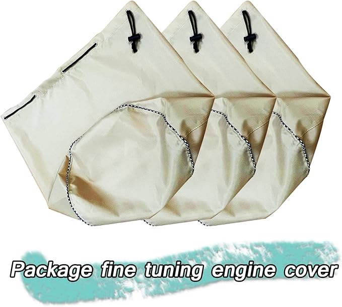 Waterproof trimmer cover and engine waterproof cover are suitable for trimming machine, lawn mower, electric saw, hedge and rod saw. 600D heavy Oxford cloth 12D x 15.6h inch(3pack) (khaki-600D(3pack))