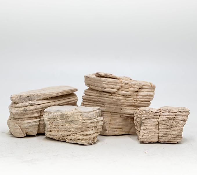 Natural Rock Stones Aquarium Rocks for Fish Tank Decoration Aquarium Landscaping Models Reptile and Amphibian enclosures-40LB (12-14Pcs) 2-9inch