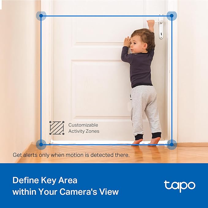 Tapo 2K 3MP Pan/Tilt Indoor/Outdoor Security Camera, Free Person/Baby Cry Detect & Motion Track, 360ยฐ Pan, Color Night Vision, SD/Cloud Storage, Works w/Alexa & Google Home, HybridCam 360, Black