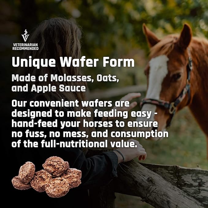 Majesty's Flex HA Wafers - Superior Performance Horse / Equine Joint Support Supplement - HA, Vitamin C, Yucca, Glucosamine - 60 Count (2 Month Supply)