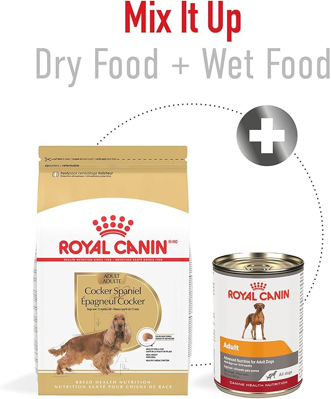 Royal Canin Cocker Spaniel Adult Dry Dog Food, 25 lb bag