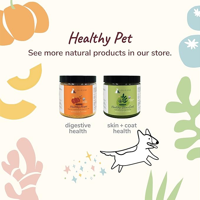 Organic Coconut Oil Pet Supplement for Dogs & Cats - Natural Skin and Coat Support with Cold Pressed Extra Virgin Coconut Oil - Itchy Skin & Dry Cracked Noses - Made in USA - 16 fl oz (Large)