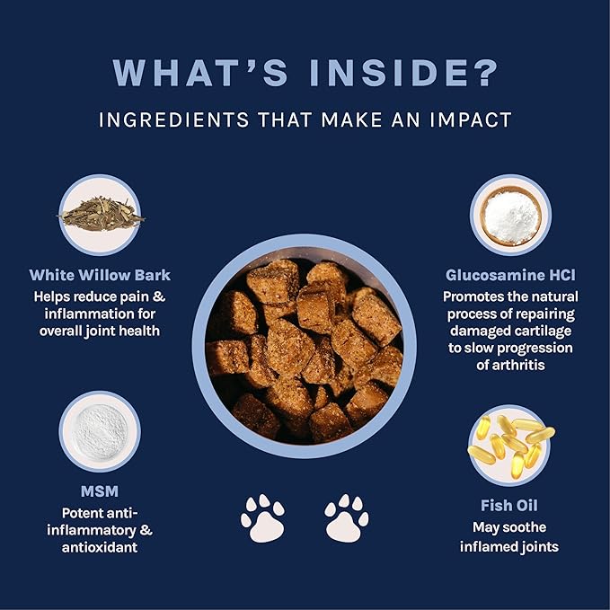 Good Trouble Pets Hip & Joint Supplement for Dogs - Bacon & Chicken Flavor, 30 Chews - Enhance Joint Health & Mobility for Your Canine Companion (Packs of 3)
