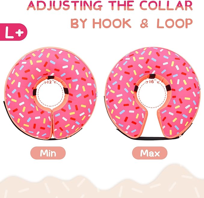 Supet Inflatable Dog Cone Collar Alternative After Surgery, Pet Neck Donut Collar Recovery E Collar for Neuter, Soft Dog Cone for Small Medium Large Dogs
