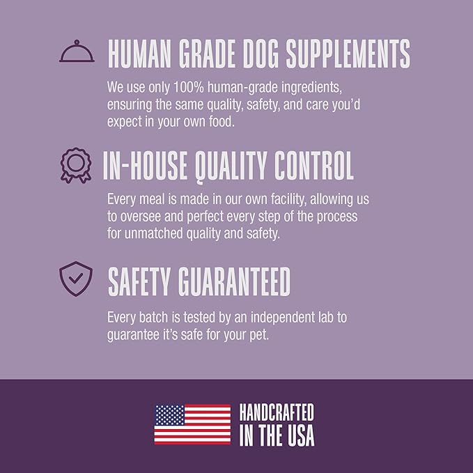 Whole Life Dog Healthy Skin and Coat Dog Supplements for Dry Skin, Allergy & Stomach Relief, Immune & Digestive Support, Probiotics & Omega 3 - Food Add-Ins - 90 Servings