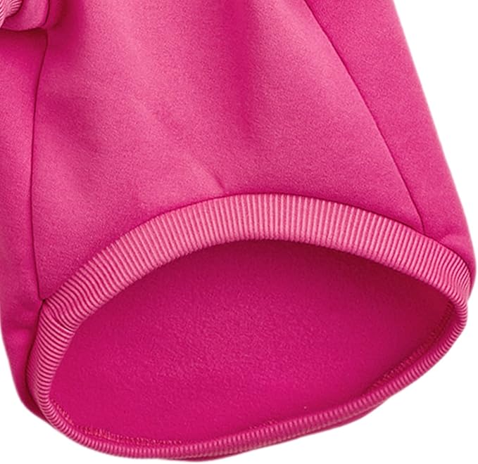 Puppy Sweater for Small Dogs Clothes Warm Winter Cat Clothe Pet Sweatshirt Knitwear Doggie Kitten Clothing, Rose, X-Small