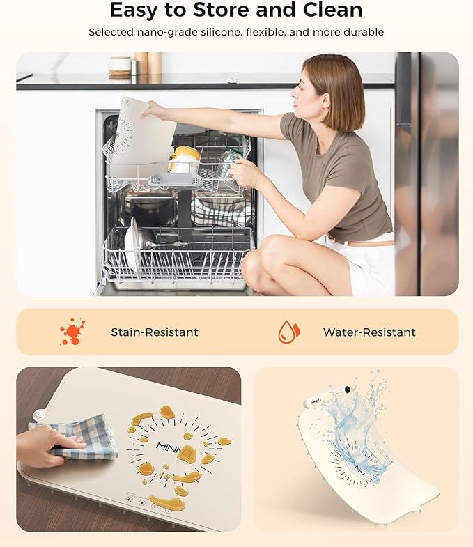 Waterproof Food Warming Mat, Color-Changing Electric Heating Tray with 6-Level Temperature Control, 1-6h Timers, Dishwasher-Friendly Food Warmer Mat for Parties, Buffets, and Kitchen Use.