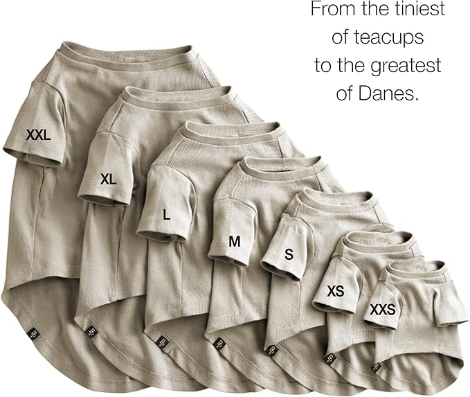 Toby II - The Perfect Tee, 3 Pack Short Sleeve Pet T-Shirt 100% Organic Cotton Tees Clothes for Small, Medium, Large Dogs, Sage Camo, X-Small