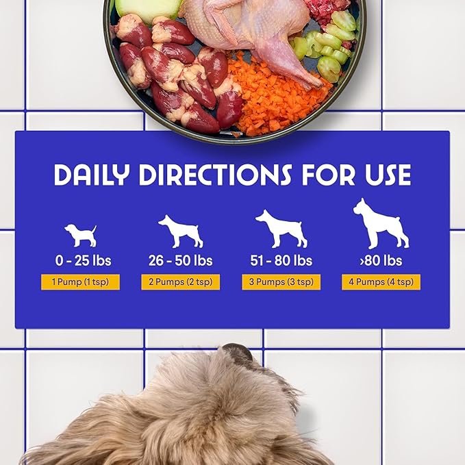 Fish Oil for Dogs - Omega 3 for Dogs from Alaskan Salmon, Cod & Krill Oil - EPA DHA Fatty Acids - Less Shedding & Itching - Skin, Joint, Immune & Heart Health - Liquid Supplement (32 oz)