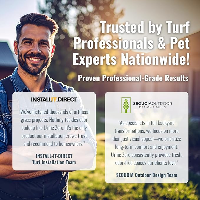 Pet Odor Eliminator – Ready-to-Use 1 Gallon | Powerful Bio-Enzyme Cleaner for Dog & Cat Urine Smell on Artificial Grass, Carpet, Tile, Rugs & More | Pet & Kid Safe