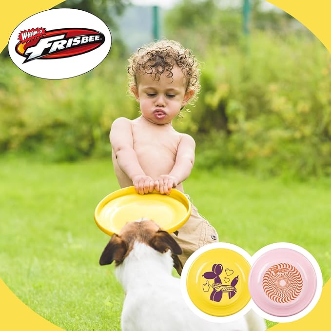 Wham-O Frisbee Fastback Flying Disc, 9.35 Inch Dog-Friendly Lightweight Toy for Professional Players Outdoor Beach Park Backyard Game - 100g