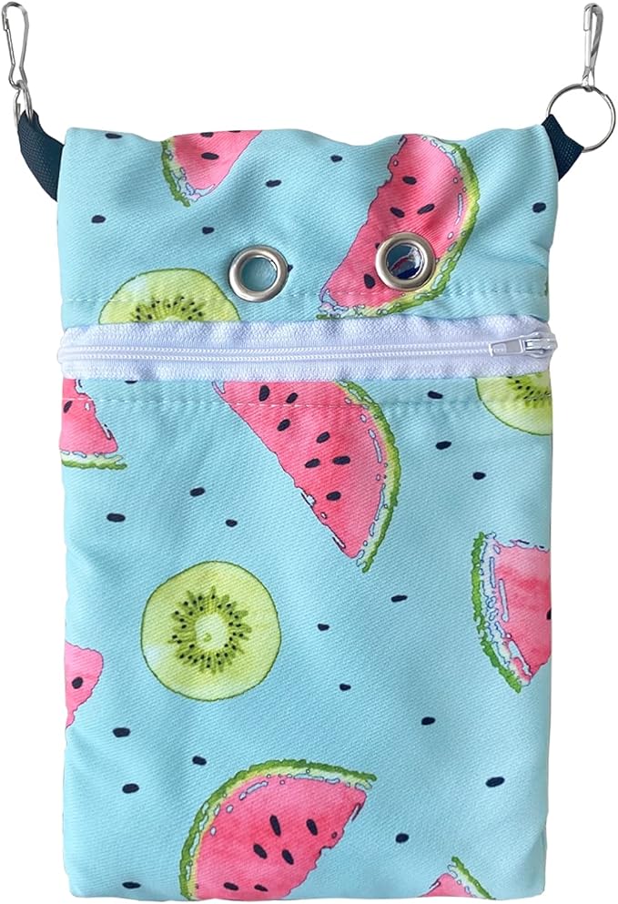 Waterproof composite Fabric Sugar Glider Bonding Carry Pouch Portable Small Animal Carrier Bag Small Animal Bonding Crossbody Strap for Hamster Rat Gerbil Other Small Pet Sleeping Bag With Vent (Blue)