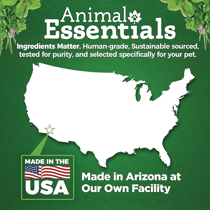 Animal Essentials Seasonal Allergy- Herbal Formula for Dogs & Cats for Occasional Allergy Relief, Sweet Taste, 100% Organic Human Grade Herbs, Veterinarian Recommended Animal Wellness Tonics - 1 Fl Oz
