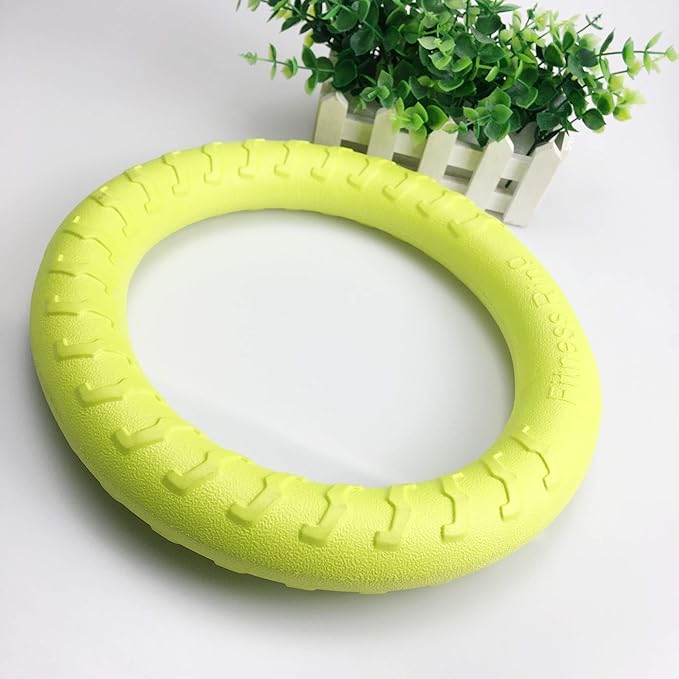 PetSpy Dog Training Ring for Outdoor Fitness Floatable Pulling Toy and Flying Disc Interactive Play Tool for Small Medium Large Dogs